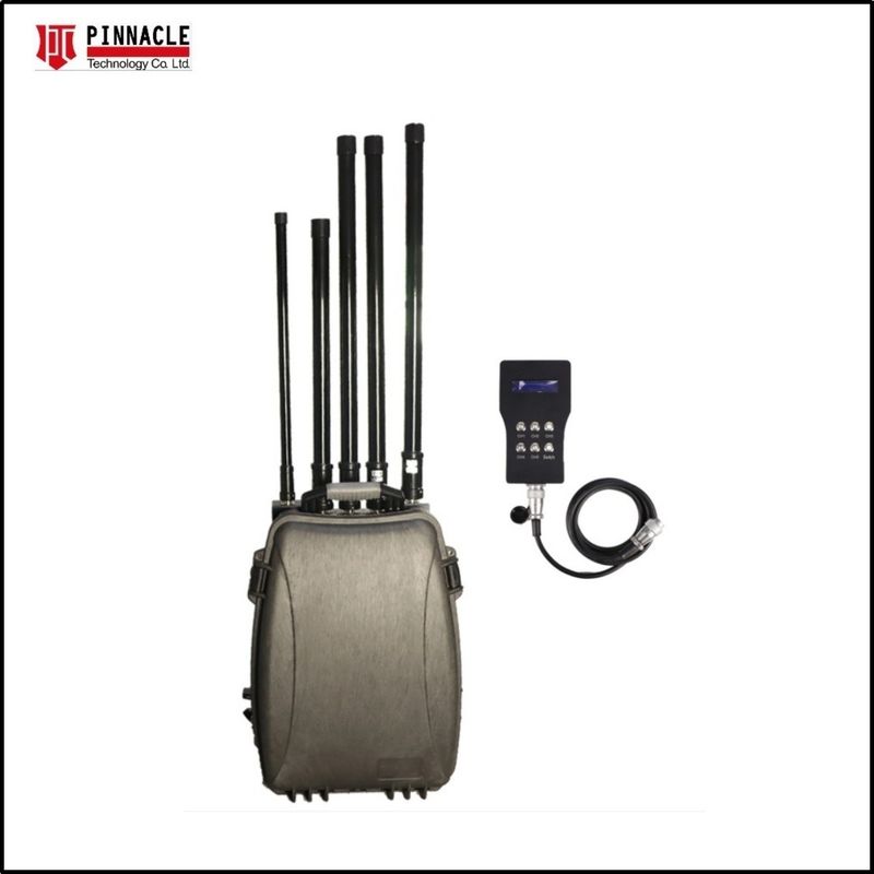 Pełnopasmowy VHF UHF zdalny sterownik Manpack Backpack Signal Jammer 2G 3G 4G 5G