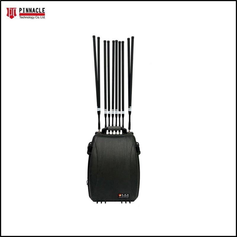 Pełnopasmowy VHF UHF zdalny sterownik Manpack Backpack Signal Jammer 2G 3G 4G 5G