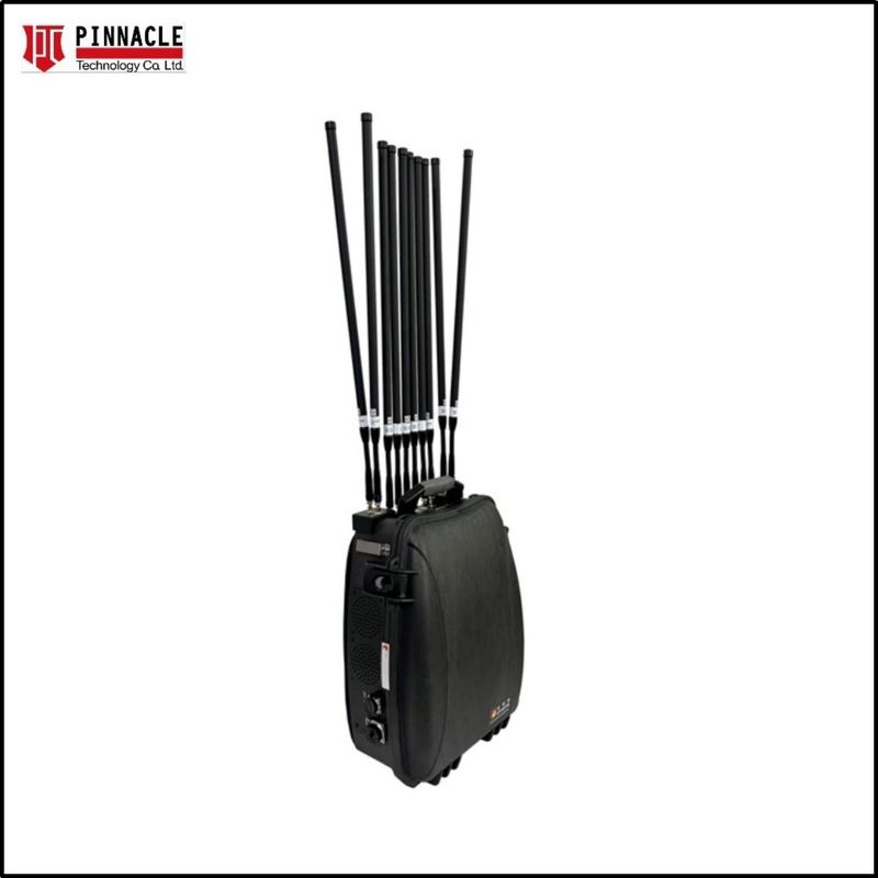 Pełnopasmowy VHF UHF zdalny sterownik Manpack Backpack Signal Jammer 2G 3G 4G 5G