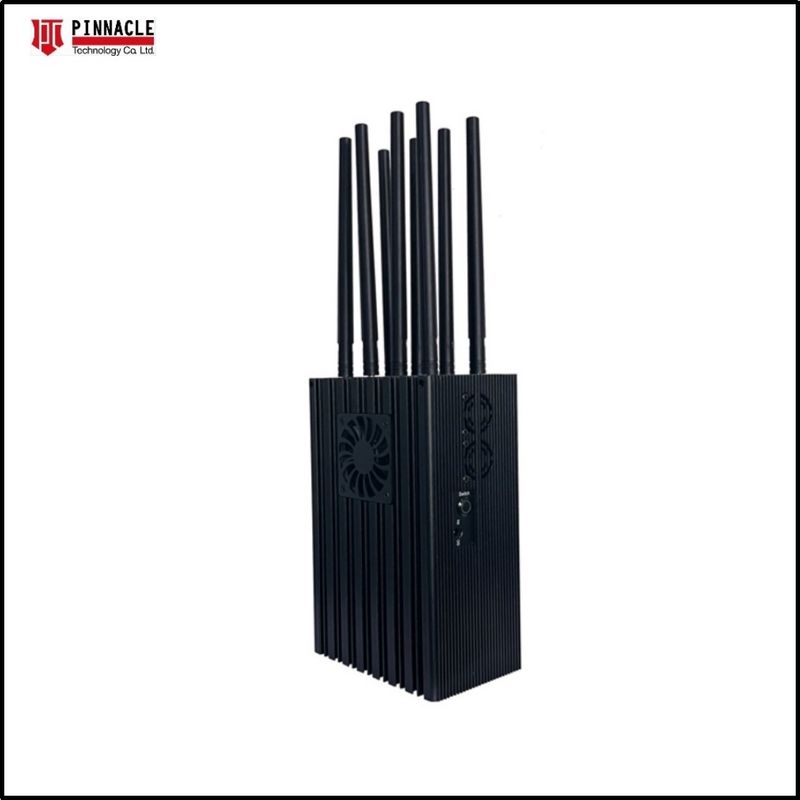 8 Antenny Przenośny gps Drone Frequency Jammer do blokowania do 100 metrów