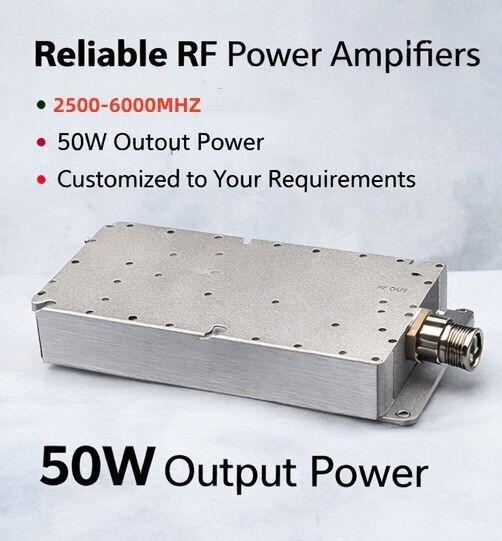 Moduł wzmacniacza wysokiej mocy o mocy 8 ̊10 GHz o mocy 50 W
