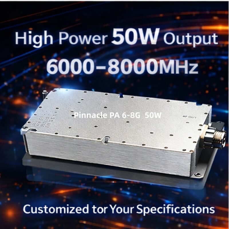 Moduł wzmacniacza wysokiej mocy o mocy 8 ̊10 GHz o mocy 50 W