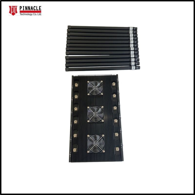 12-antenna wysokiej mocy 300W wyjście mobilny 2G / 3G / 4G / 5G WIFI Desktop Signal Jammer